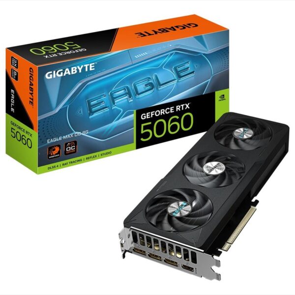 VGA GIGABYTE RTX 5060 EAGLE MAX OC 8GB GDDR7, 3xDP, 1xHDMI, GV-N5060EAGLEMAX OC-8GD
