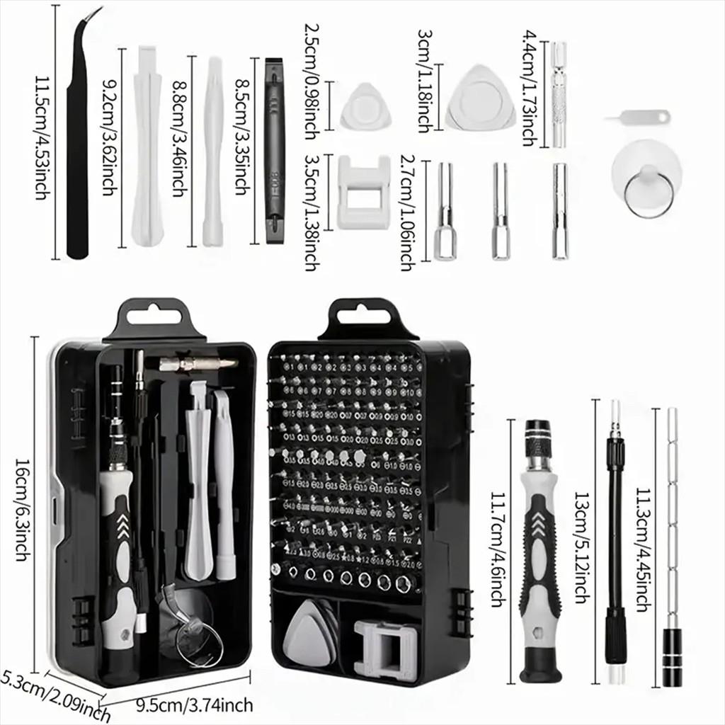 TOOL EXTRALINK 115W1-1308 Precision Screwdriver Toolkit 115 in 1 - Image 5
