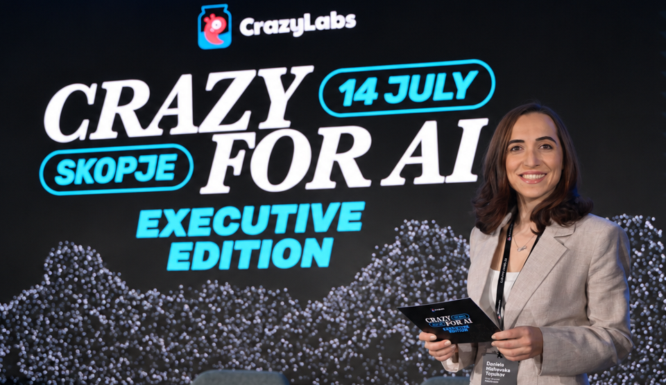 Во јули во Скопје за првпат се одржа Crazy for AI: Executive Edition, ексклузивен AI форум наменет за бизнис лидери од ИТ секторот.