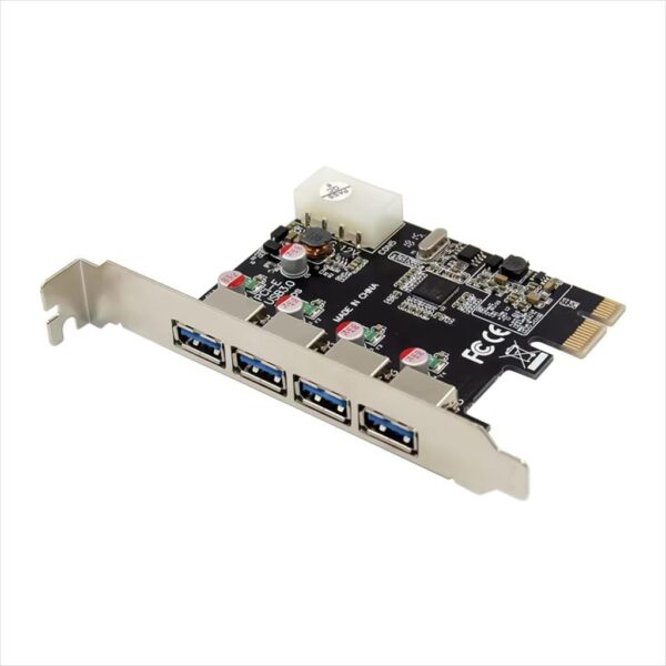 CONVERTOR PCI-E TO 4 X USB 3.0 DIEWU TXB018 Chipset: NEC720201, IDE Powered