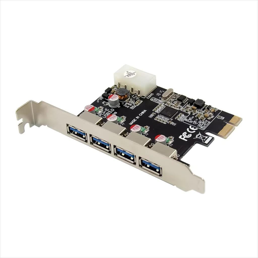 CONVERTOR PCI-E TO 4 X USB 3.0 DIEWU TXB018 Chipset: NEC720201, IDE Powered