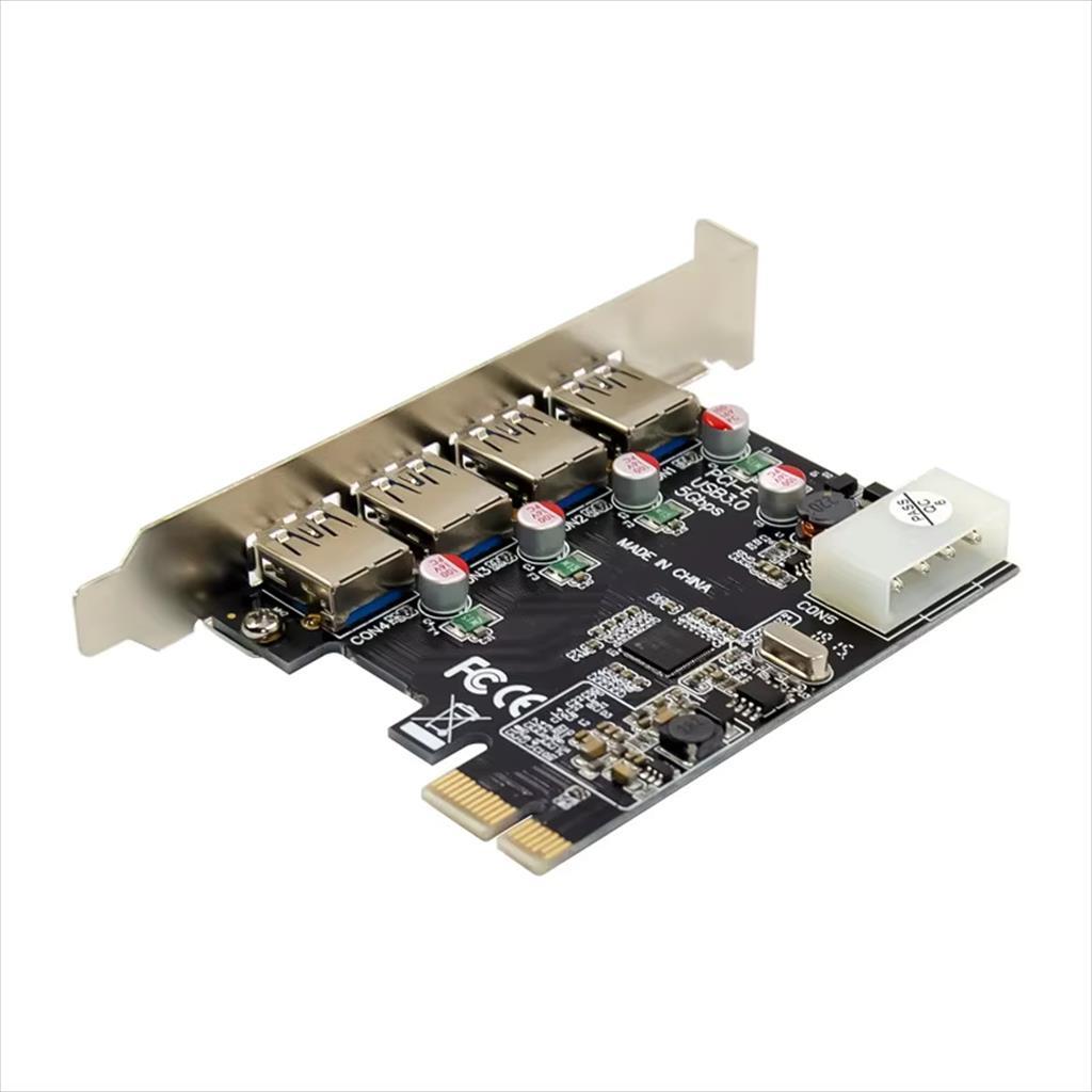 CONVERTOR PCI-E TO 4 X USB 3.0 DIEWU TXB018 Chipset: NEC720201, IDE Powered - Image 3