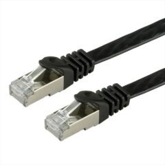 CABLES NET PATCH FTP CAT6 Flat BC 0.5m black Secomp, 21.99.0970-40