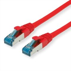 CABLES NET PATCH S/FTP CAT6A 0.5m red (PiMF) PoE BC Secomp, 21.99.1920-100
