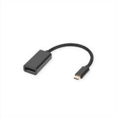 CONVERTOR TYPE-C TO DP 4K 60Hz Secomp, Black