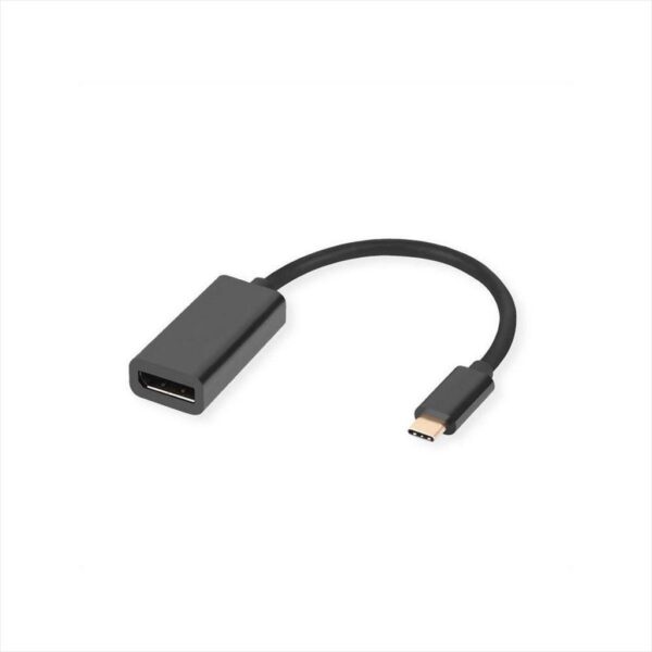 CONVERTOR TYPE-C TO DP 4K 60Hz Secomp, Black