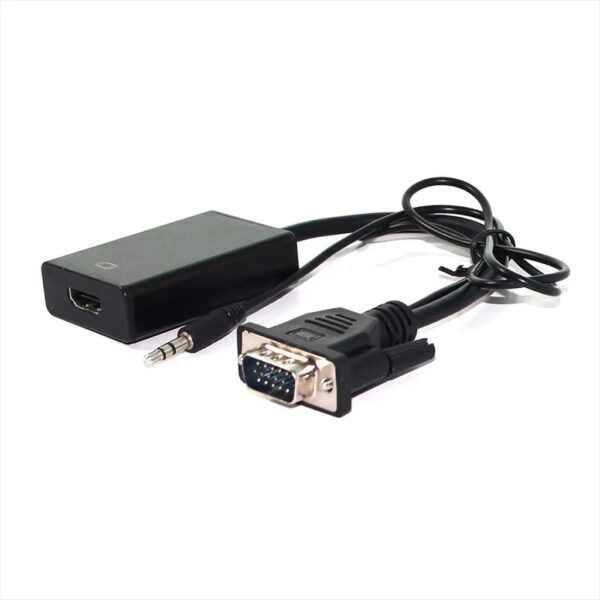 CONVERTOR VGA (M) TO HDMI (F)+ audio w/USB power Secomp, 12.99.3117-10