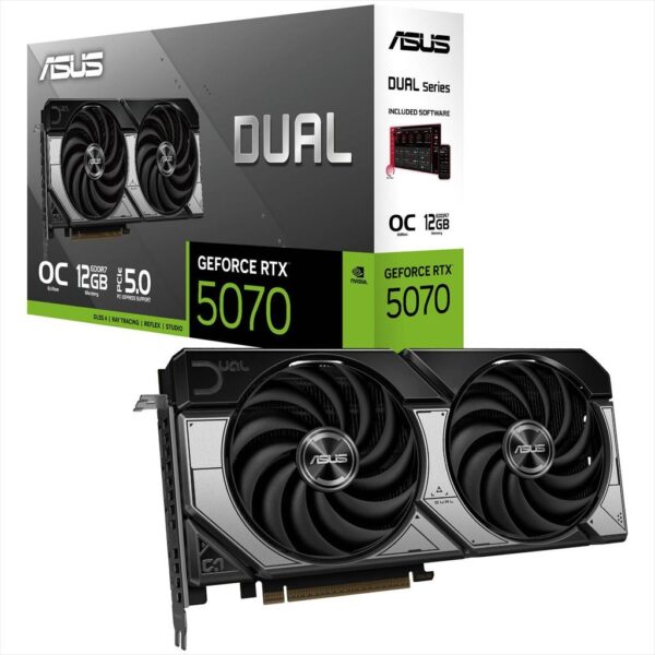 VGA ASUS RTX 5070 DUAL OC 16GB GDDR7, 3xDP, 2xHDMI, 90YV0M17-M0NA00