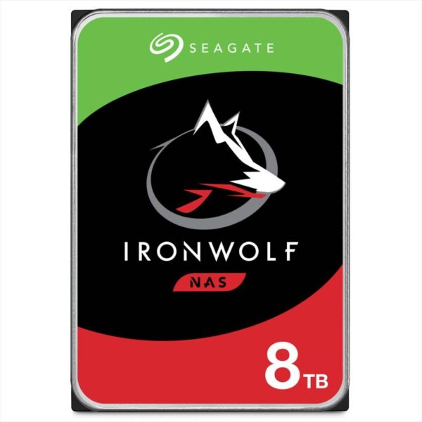 HDD 3,5" 8TB SEAGATE IronWolf NAS 5400RPM 256MB 24x7 SATAIII ST8000VN002