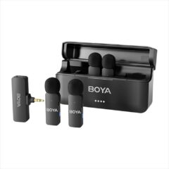 MICROPHONE WIRELESS SYSTEM BOYA BY-V4, 4xMIC, 3.5mm TRS Receiver, Black, BY-V4