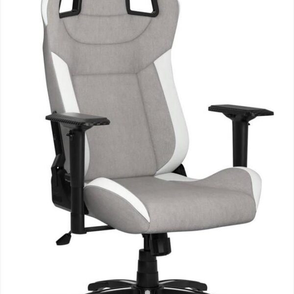 GAMING CHAIR CORSAIR T3 RUSH Fabric 120KG MAX, Grey/White, CF-9010058-WW