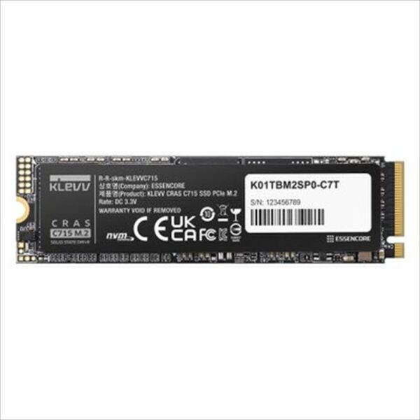 SSD M.2 256GB KLEVV C715 NVMe PCIe Gen3x4 2280, K256GM2SP0-C7T
