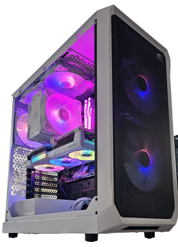 Insomnia Arctic Horizon Lite: B650M, Ryzen 5 7500X3D, 32GB DDR5-6000, RX9060XT, 1TB - Image 2