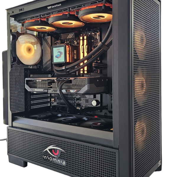 Insomnia Shadow Rook: B650, 7800X3D, 32GB DDR5-6000, 9070XT, 1TB, 750W