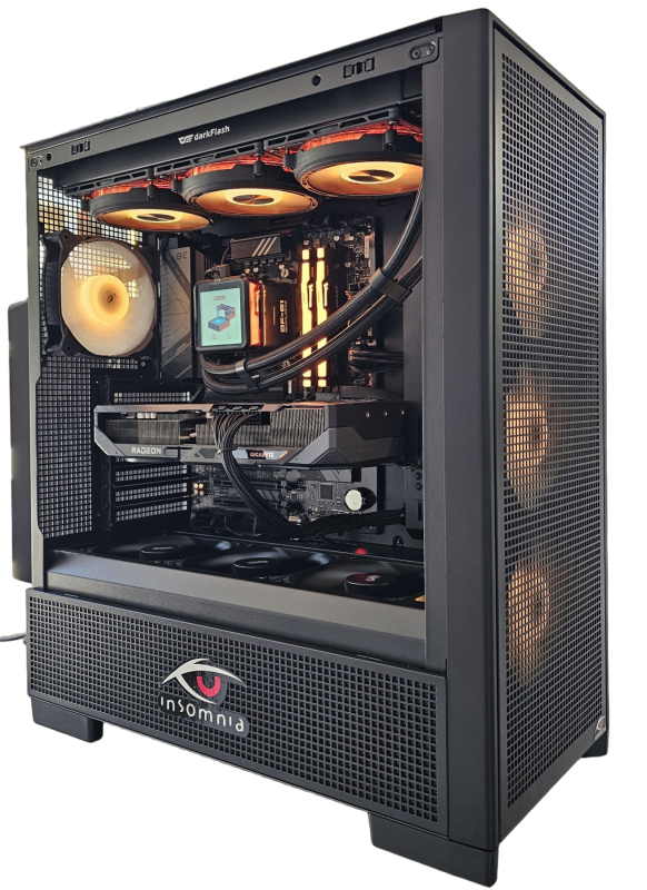 Insomnia Shadow Rook: B650, 7800X3D, 32GB DDR5-6000, 9070XT, 1TB, 750W