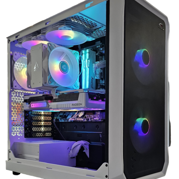 Insomnia Arctic Horizon Lite: B650M, Ryzen 5 7500X3D, 32GB DDR5-6000, RX9060XT, 1TB