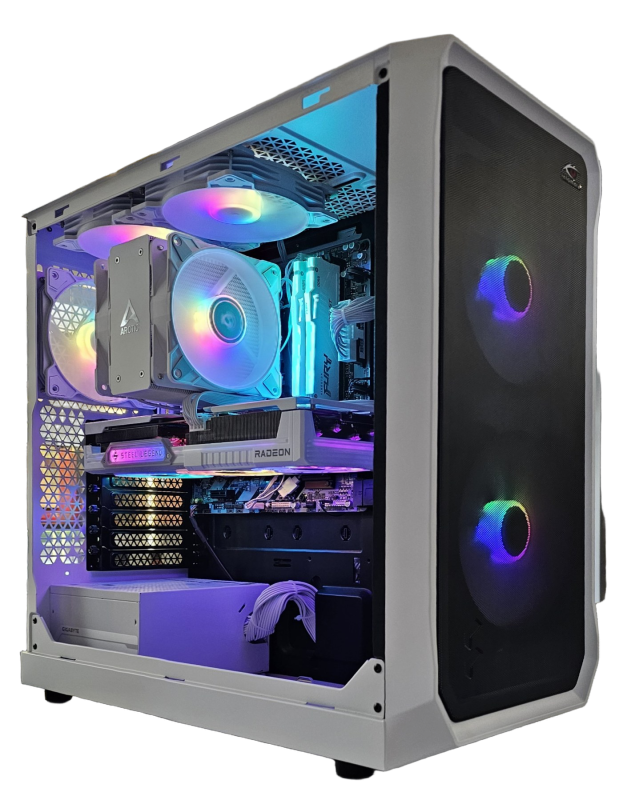 Insomnia Arctic Horizon Lite: B650M, Ryzen 5 7500X3D, 32GB DDR5-6000, RX9060XT, 1TB