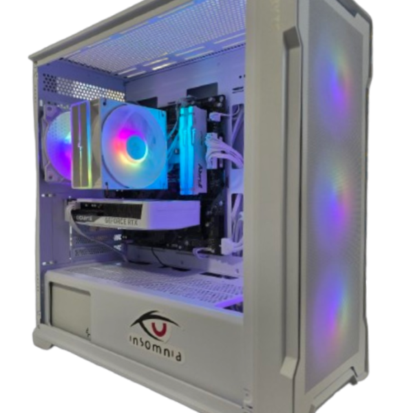 Insomnia Arctic Nova+: A620M, Ryzen 5 7500X3D, 5060 Ti, 32GB DDR5-6000, 1TB