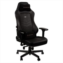 GAMING CHAIR NOBLECHAIRS HERO REAL LEATHER, BLACK
