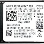 SSD M.2 512GB WD SN740 NVMe Gen4 x4  SDDPMQD-512G-1101  2242