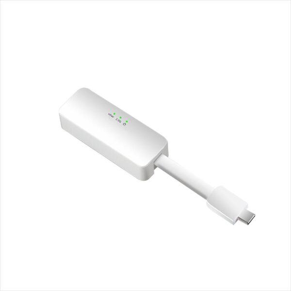 NET LAN USB-C 3.0 2.5Gbps, WHITE DIEWU TXA090, Chipset: RTL 8156B
