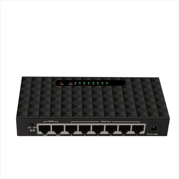 NET Switch SPOE DIEWU 8-port, SPOE6+2 10/100, TXE106
