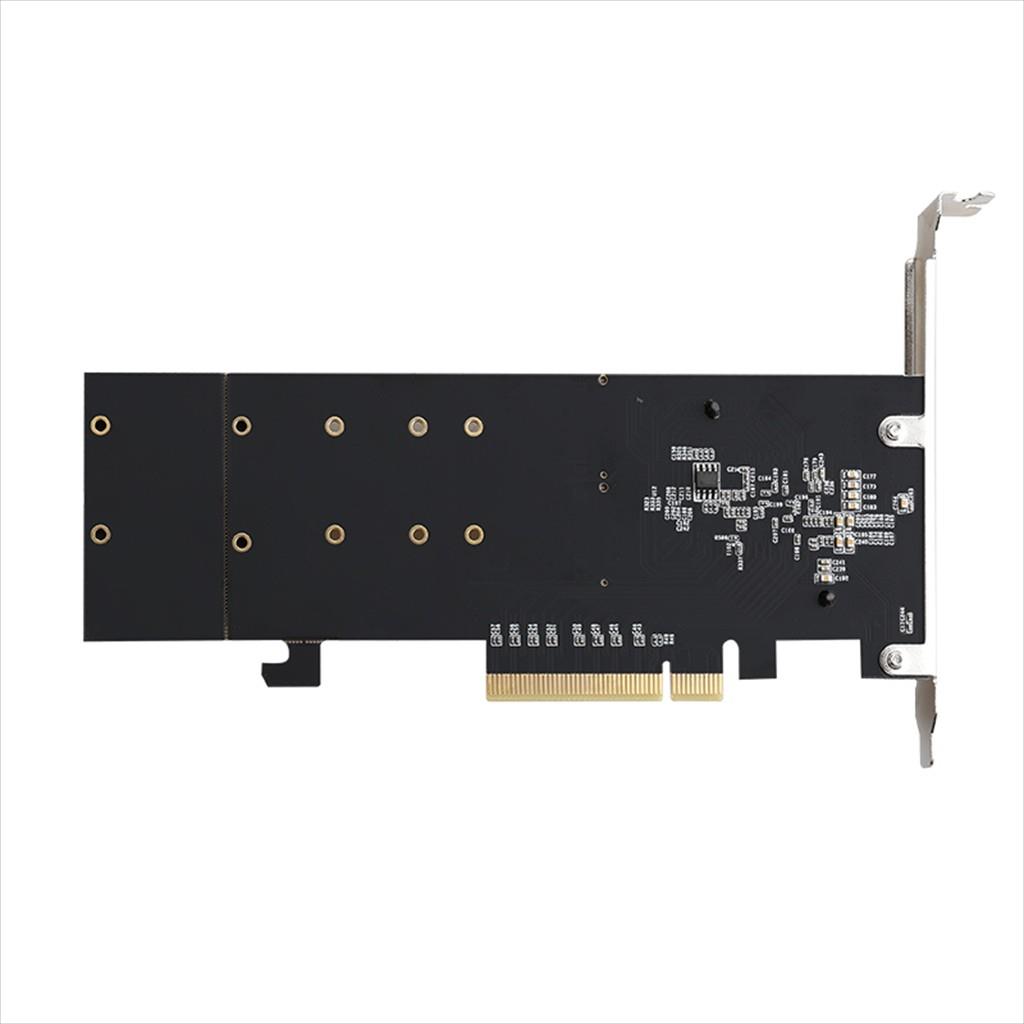 CONVERTOR PCI-E 3.0 (8x) TO 2 x M.2 (NVME) , TXB122 ,Chipset: ASMedia ASM1812 - Image 2