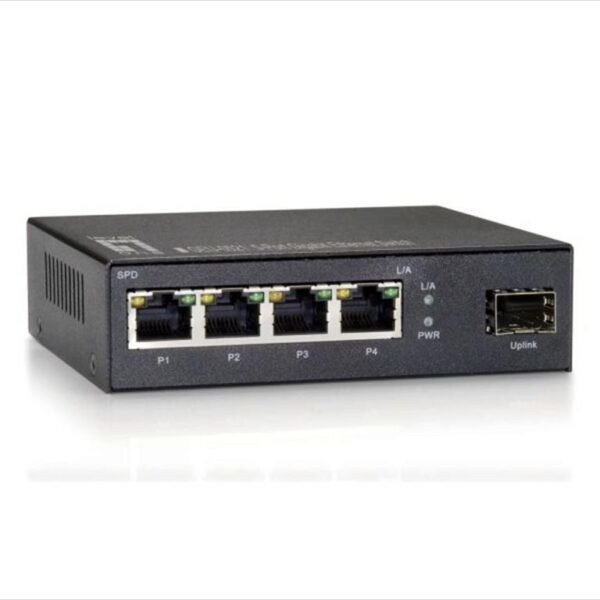 NET Switch DIEWU 5-port 10/100/1000 + x1 SFP ports, TXE236