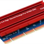 CONVERTOR PCI-E 5.0 (x4/x8/x16) TO 2 x M.2 (NVME) , DIEWU TXB199,w/heatsink