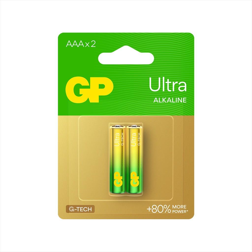 Battery GP ULTRA ALKALINE, LR03 AAA 1.5V (2pcs pack)