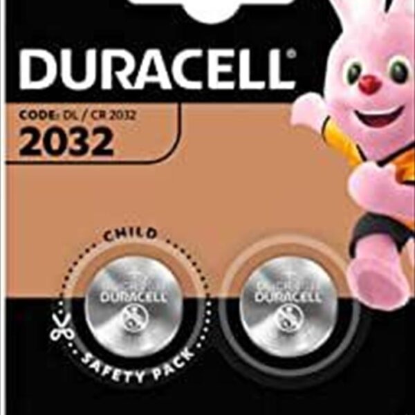 Battery DURACELL LITHIUM 3V, CR2032, 2pcs in blister