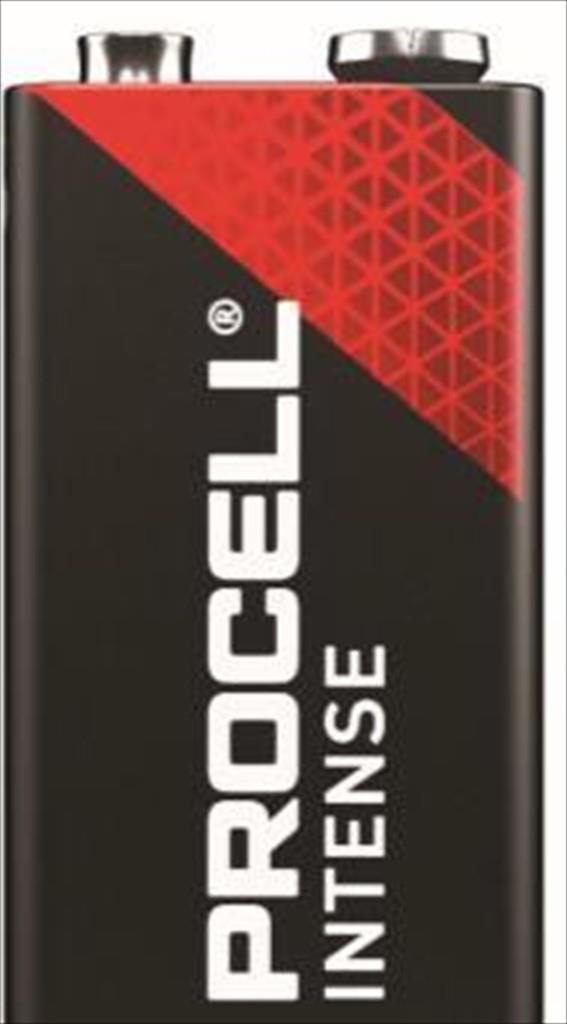Battery DURACELL PROCELL INTENSE ALKALINE 9V, 6LF22 MX1604, 1pc bulk