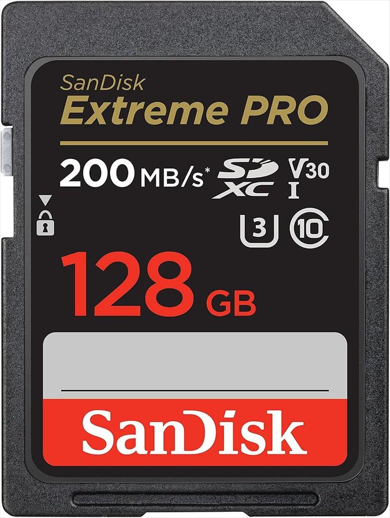 MEMORY CARD SANDISK SDXC 128GB EXTREME C10 200mb/s V30 class 10, SDSDXXD-128G-GN4IN