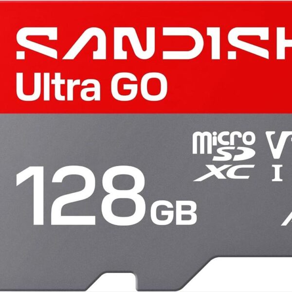 MEMORY CARD SANDISK ULTRA GO MICRO-SDXC UHS-I 128GB w/adapter 190mb/s SDSQUGN-128G-GN6MN