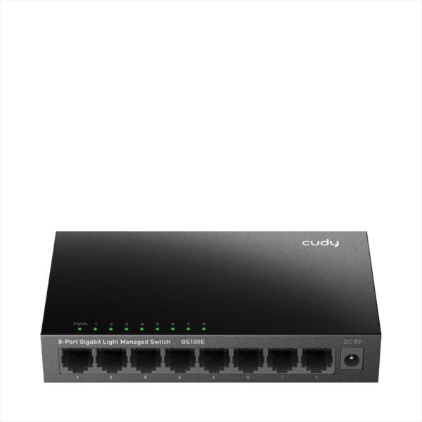 NET Switch CUDY 8-port Gigabit GS108E, Managed, metal