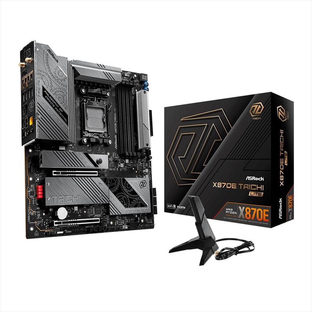 MB AM5 X870E TAICHI LITE ASROCK 4xDDR5 8200Mhz (O.C), HDMI, 2xPCI-Ex16 5.0, 4xM.2,6xSATA3,BT 5.4, 90-MXBPA0-A0UAYZ