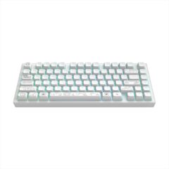 KEYBOARD MECHANICAL DARK PROJECT ALU81A TERRA NOVA V2 White RGB linear mechanical switches G3ms Moonstone- Pre-lubed, wireless (2,4g),+4 switch ANSI layout, DPKB_NOVA_81_ANSI_WHITE_R2
